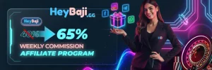 HeyBaji Affiliate প্রোগ্রাম – সর্বোচ্চ ৬৫% কমিশন ও সাপ্তাহিক পেমেন্ট